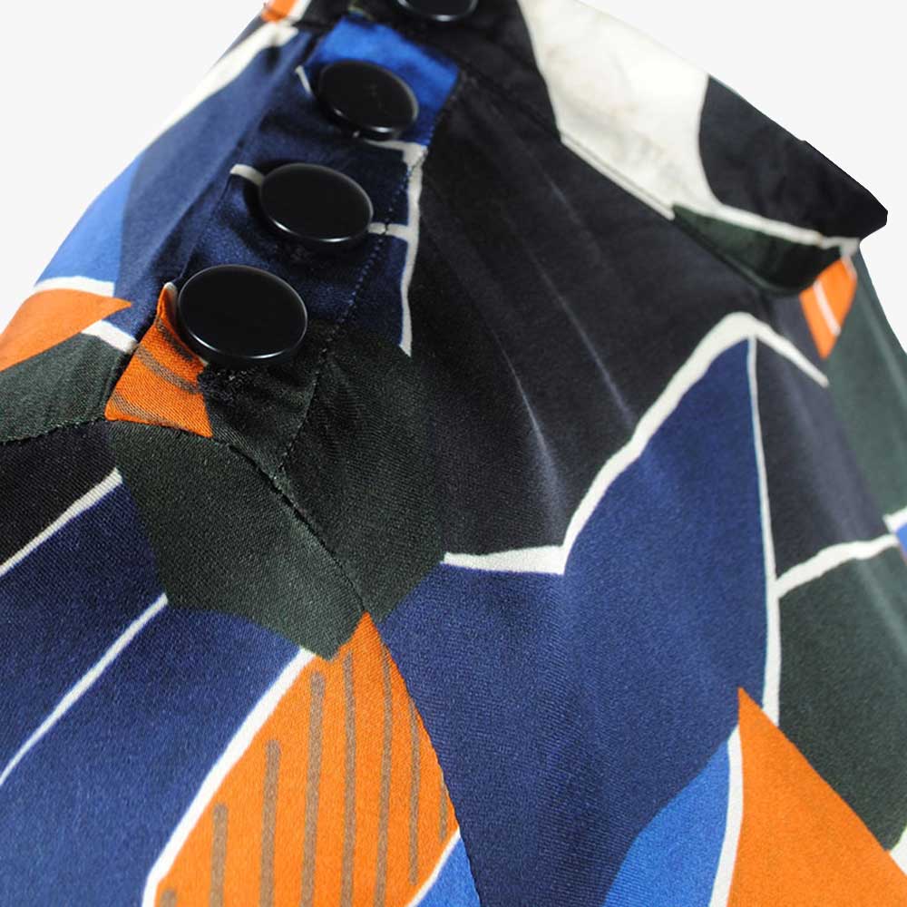 Kleid Grafikprint (marine, 32) | marine