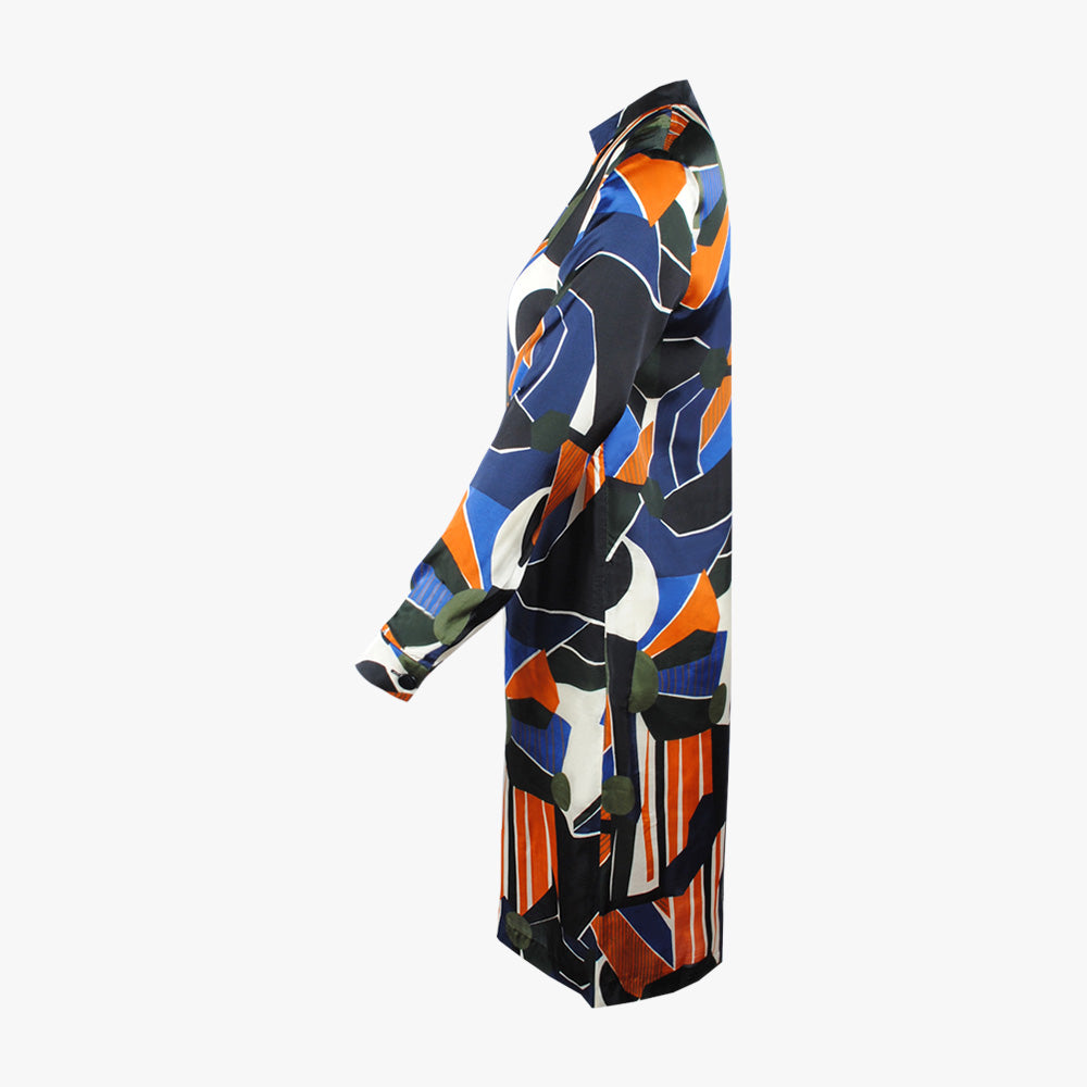 Kleid Grafikprint (marine, 32) | marine