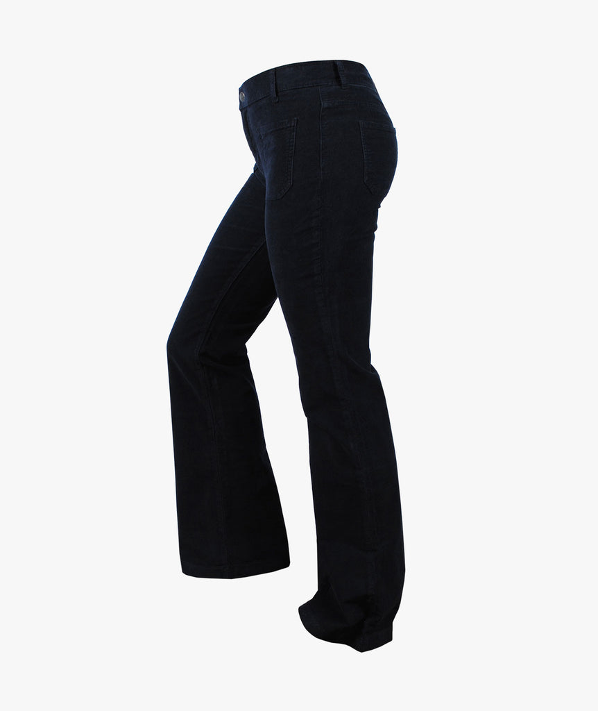 Flared Feincord | navy
