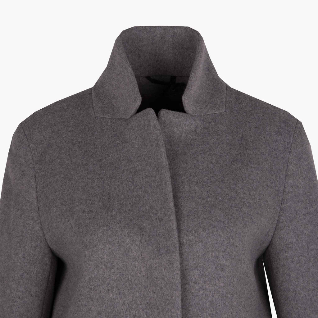Cinzia Rocca Mantel Wolle/Cashmere | graumelange