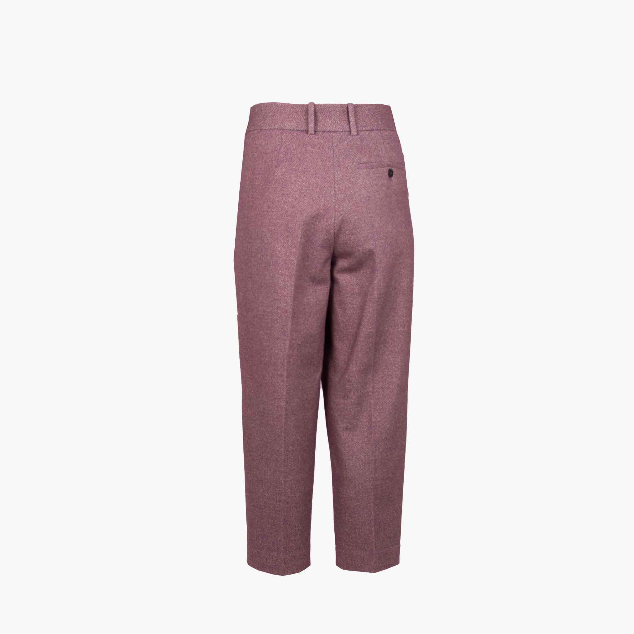 Circolo 1901 Budfaltenhose Fischgrat | mauve