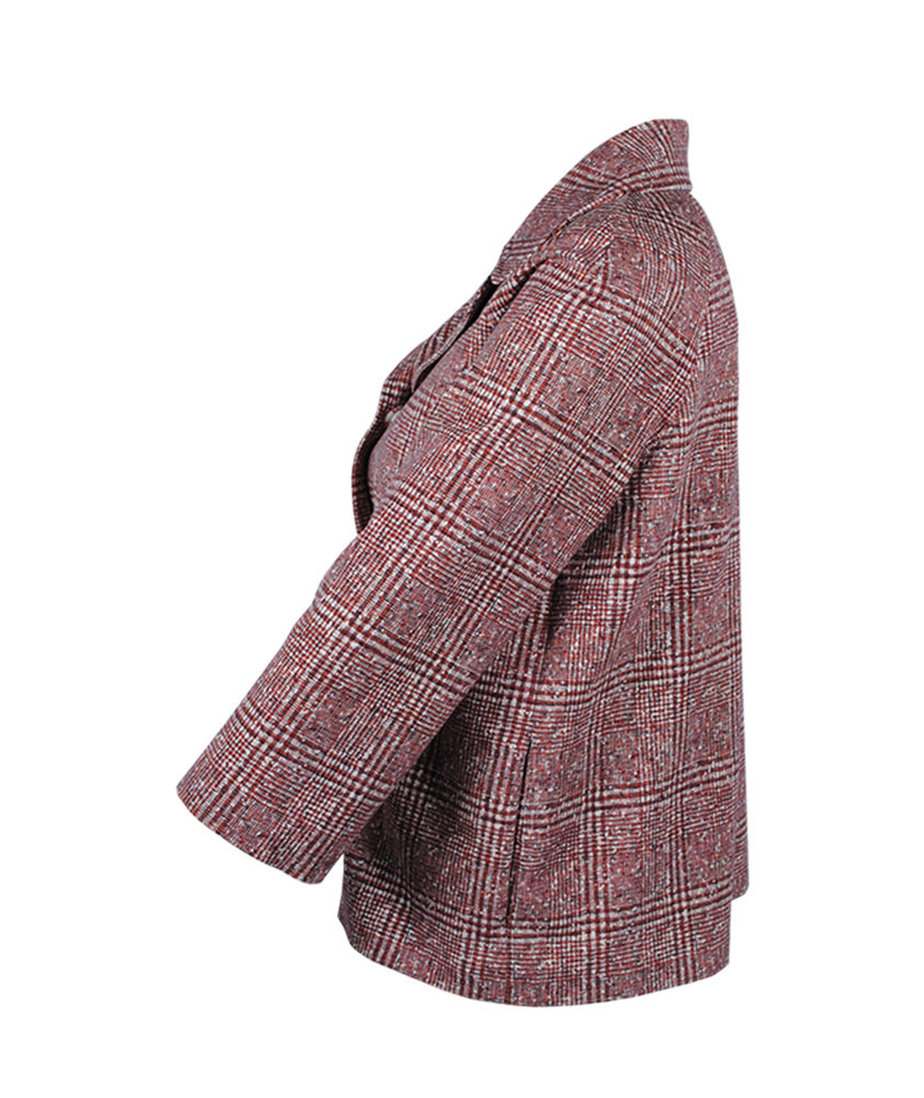Jerseyblazer feminin | dunkelrot