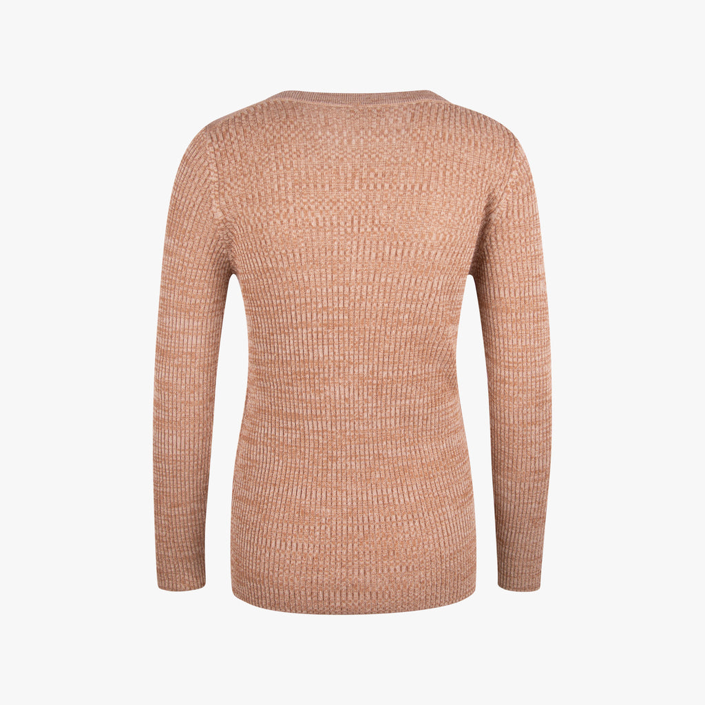 closed 1/1 Strickshirt | braunmelange