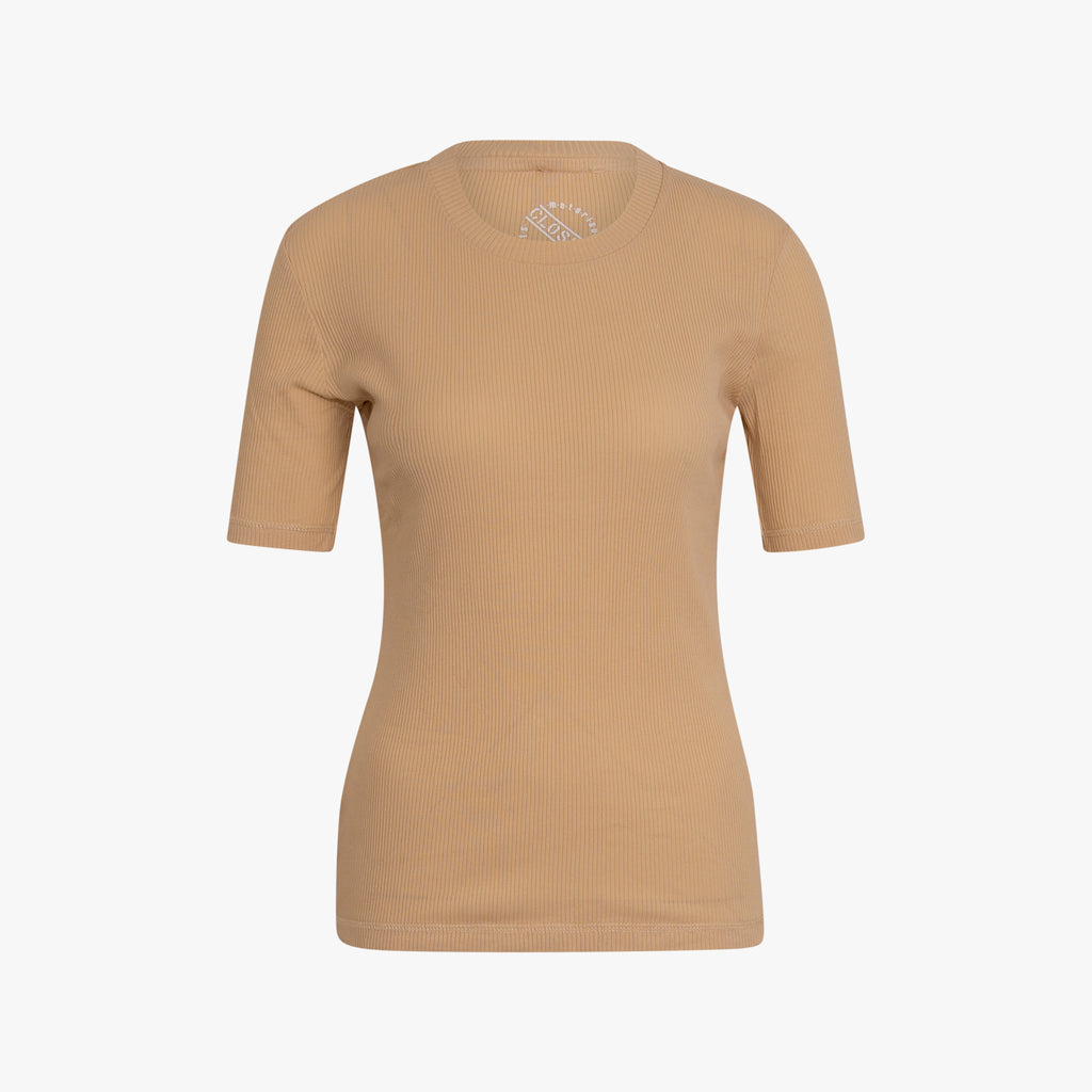 1/2 Ripp-Shirt uni | creme