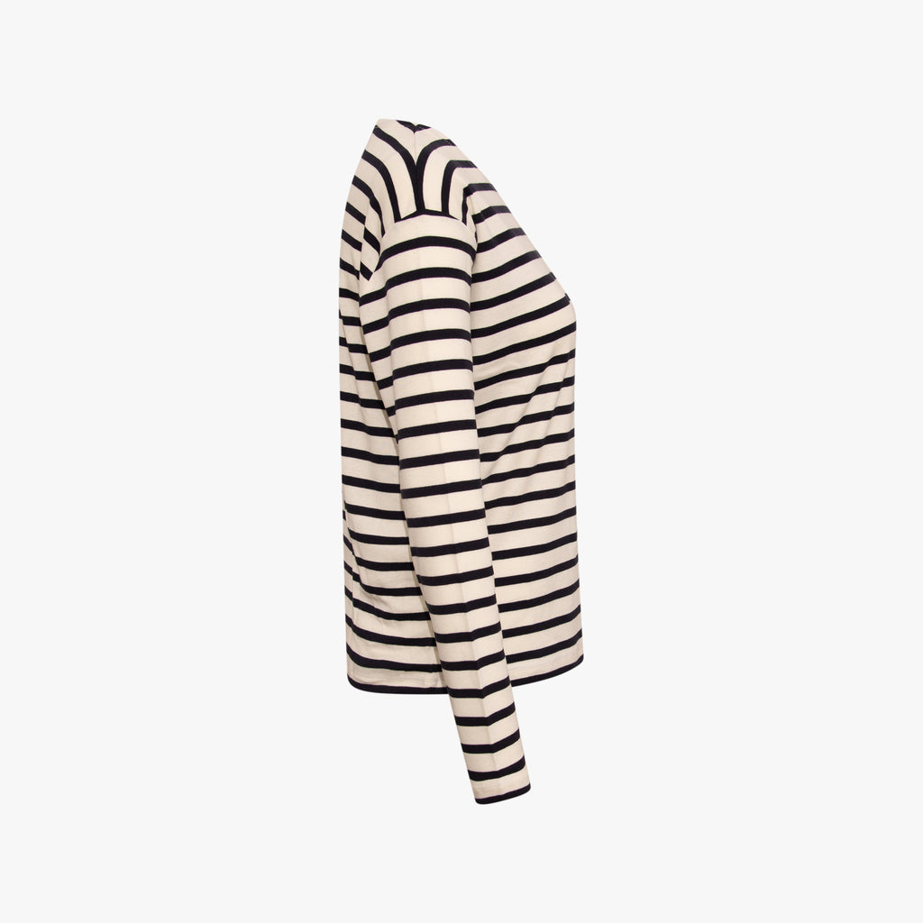 Longsleeve gestreift | nachtblau