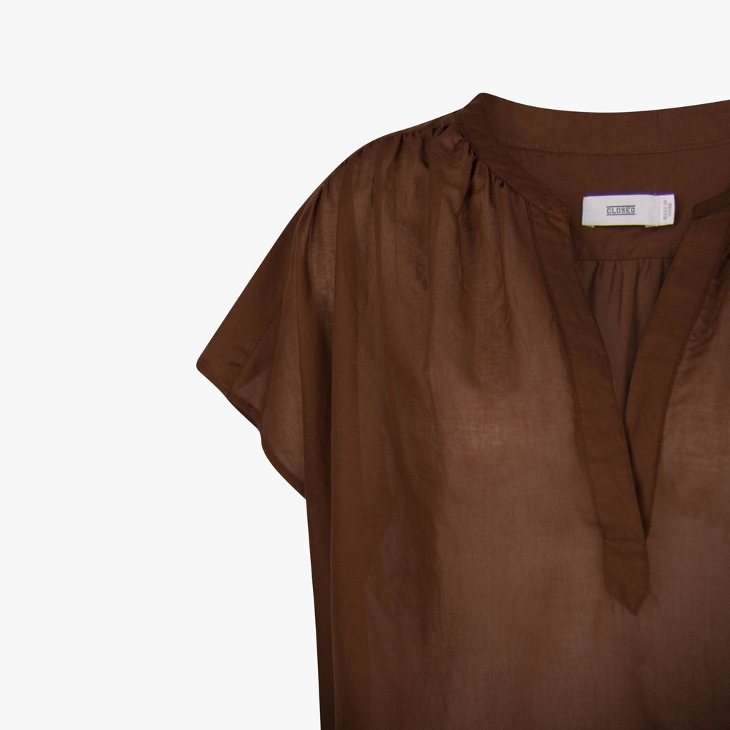 Closed Bluse Lena transparent | braun