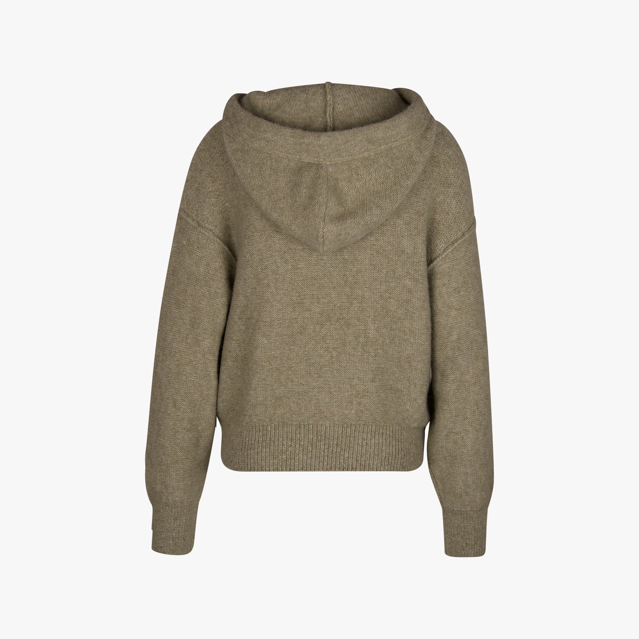 Closed Hoody Strick | grün