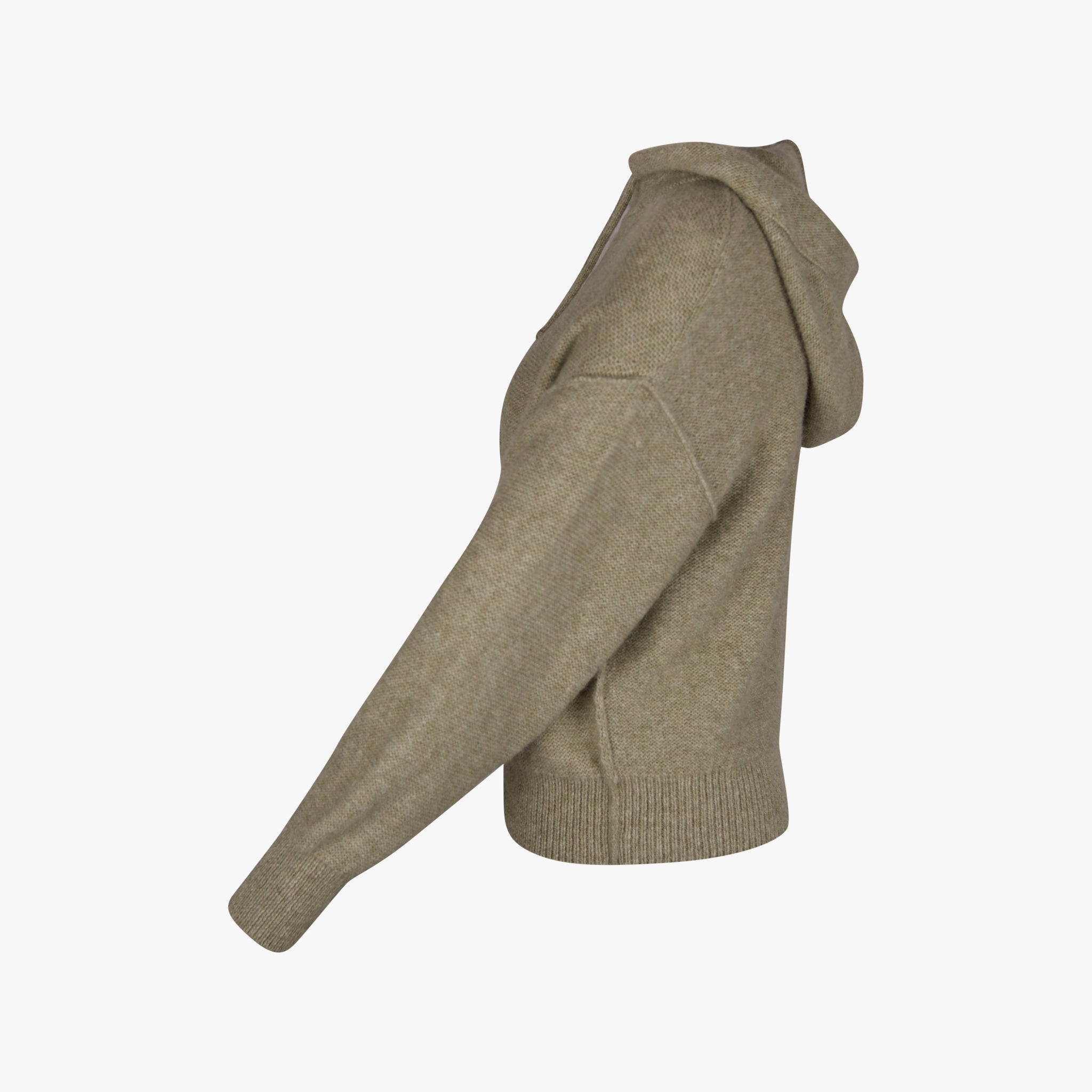 Closed Hoody Strick | grün