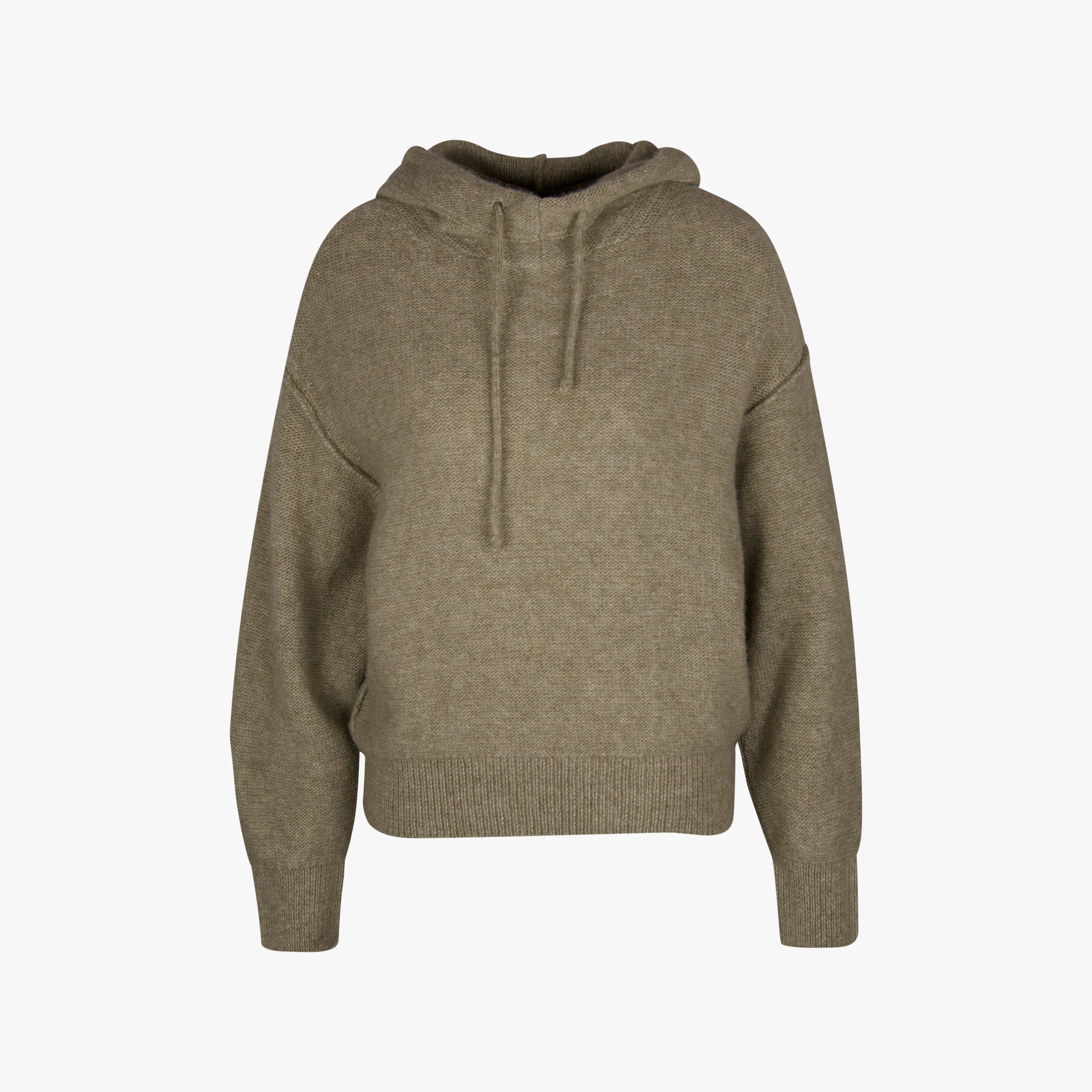 Closed Hoody Strick | grün