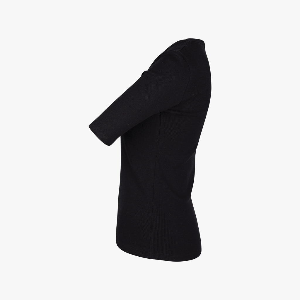 Closed Rippenshirt Uni | schwarz