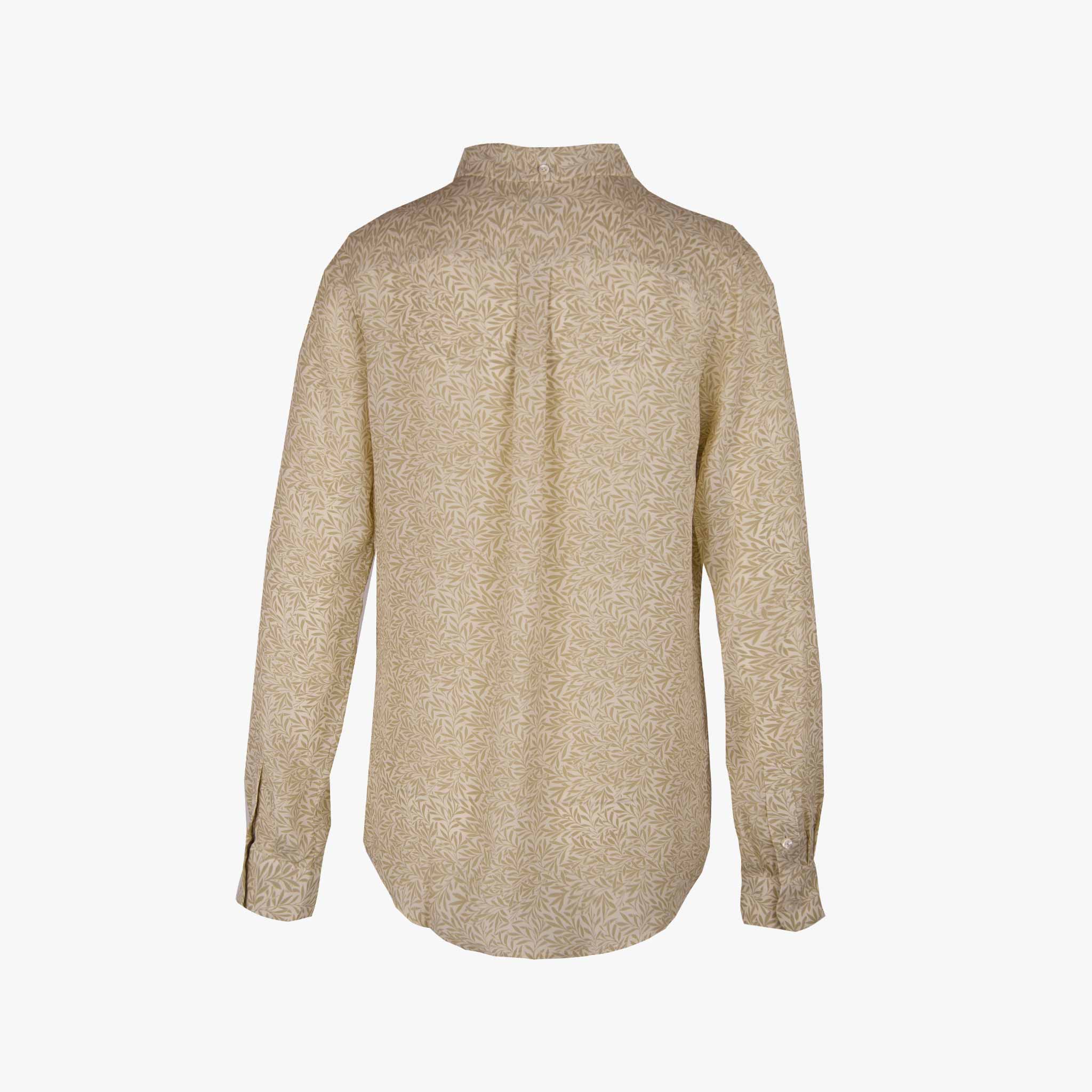Closed Seidenbluse Olivenzweig | hellkhaki