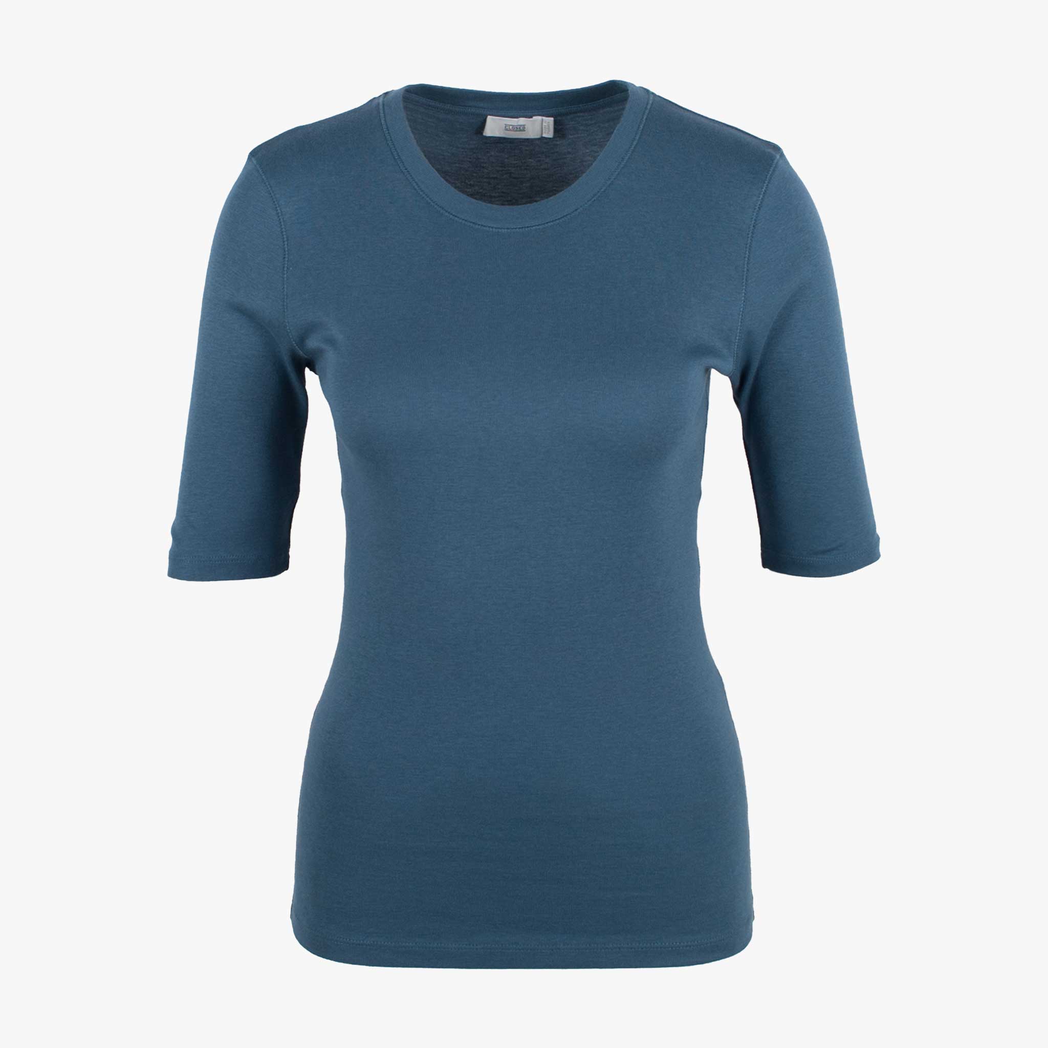 1/2 Shirt  uni | blau