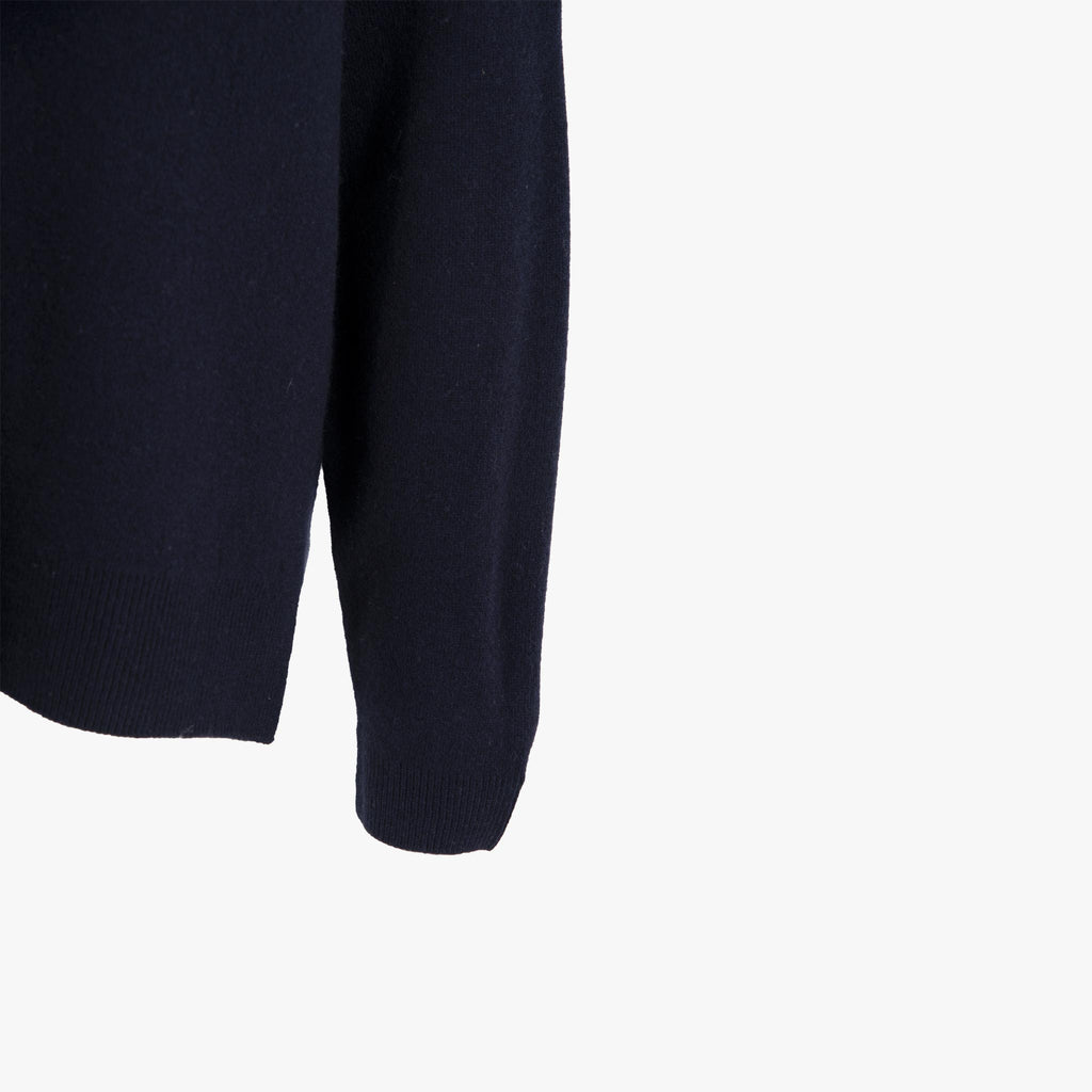 Closed V-Pulli Doubleface | nachtblau