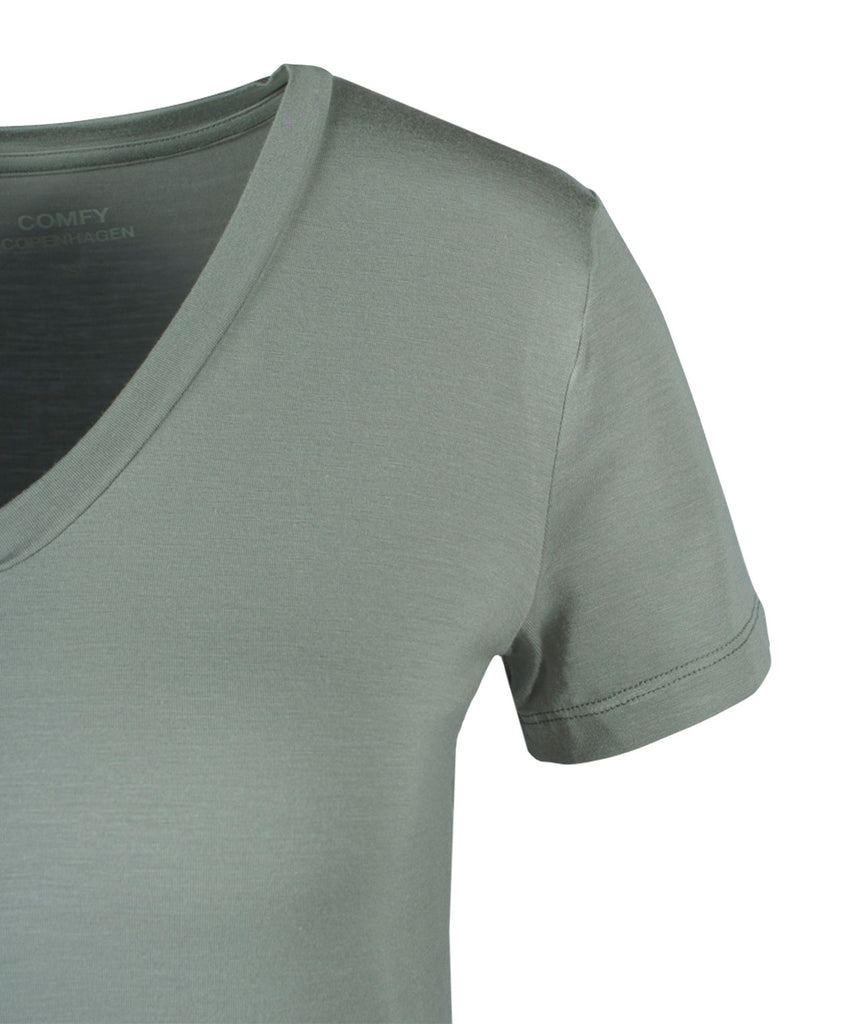 1/2 V-Shirt basic | grau