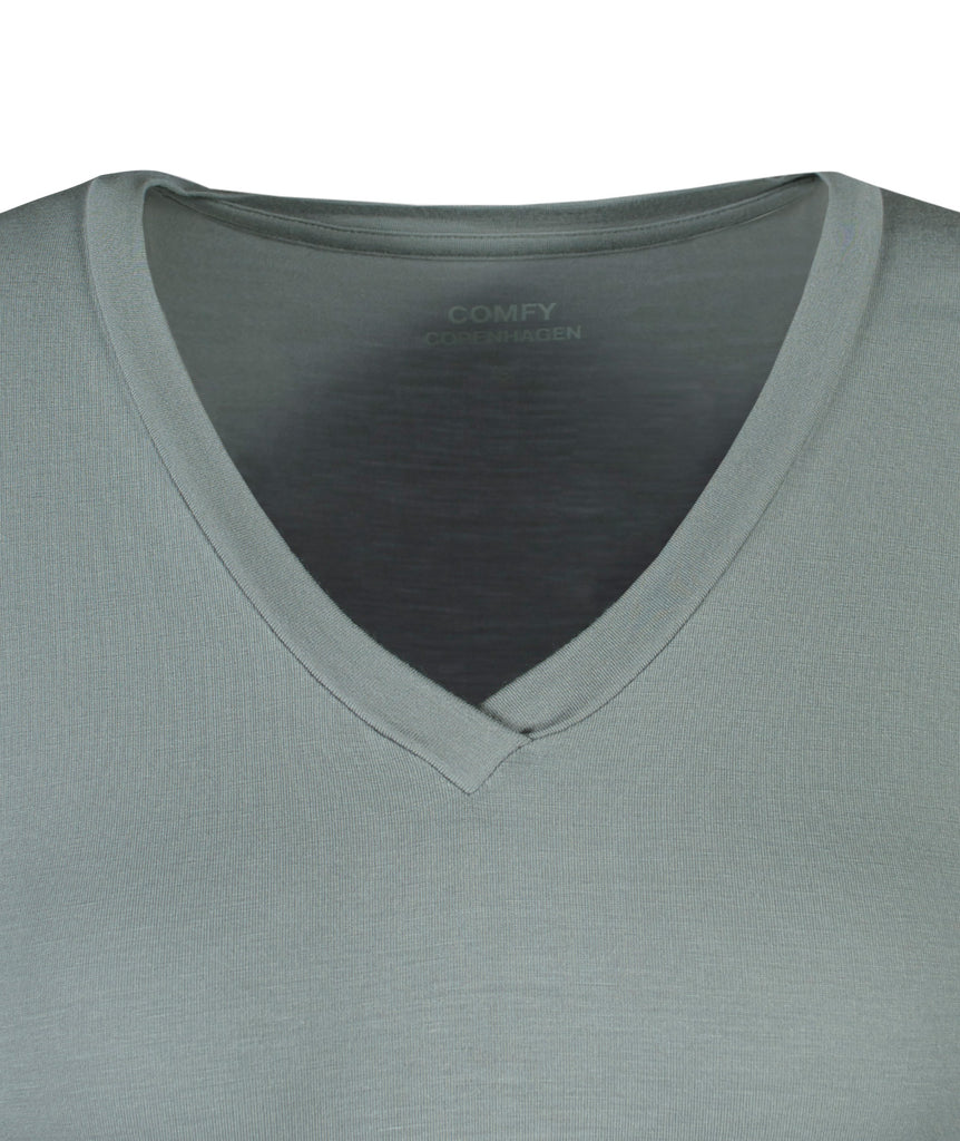 1/2 V-Shirt basic | grau