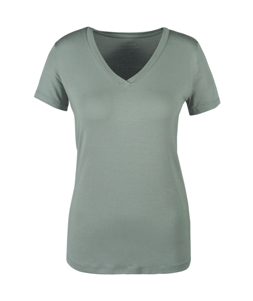 1/2 V-Shirt basic | grau