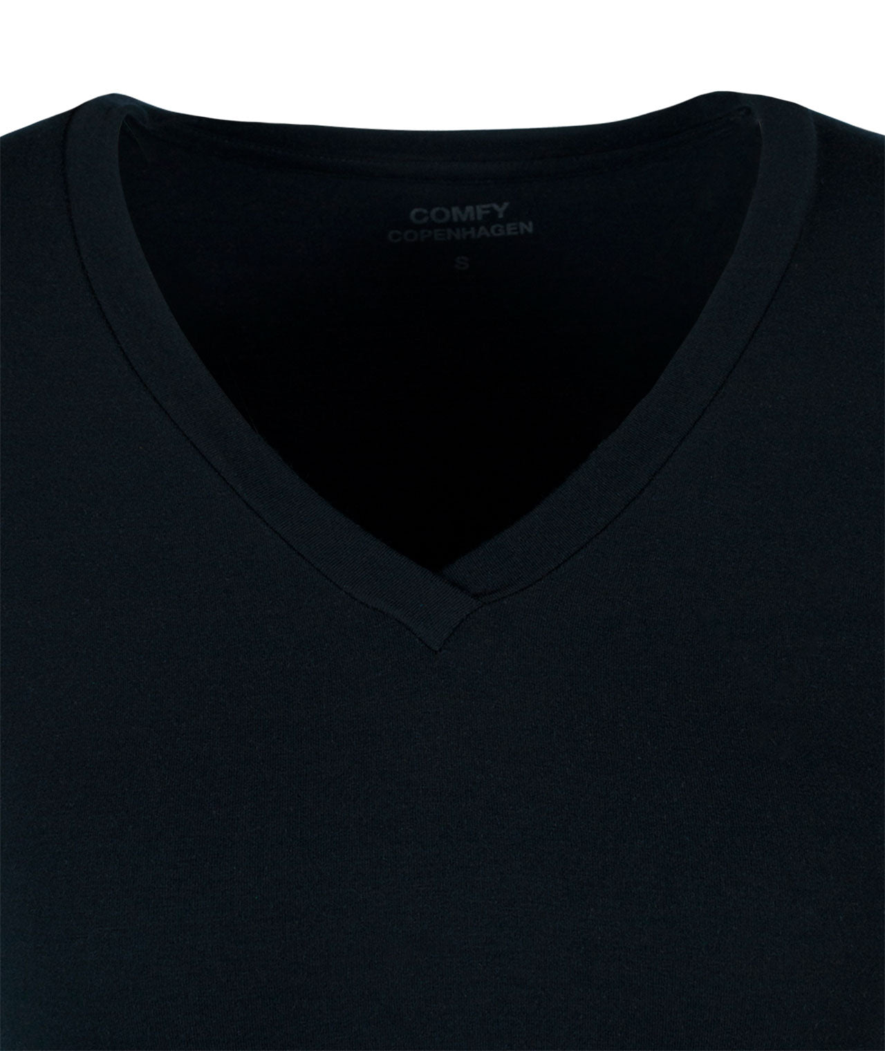 1/2 V-Shirt basic | schwarz