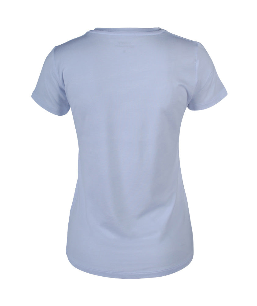1/2 V-Shirt basic | weiß