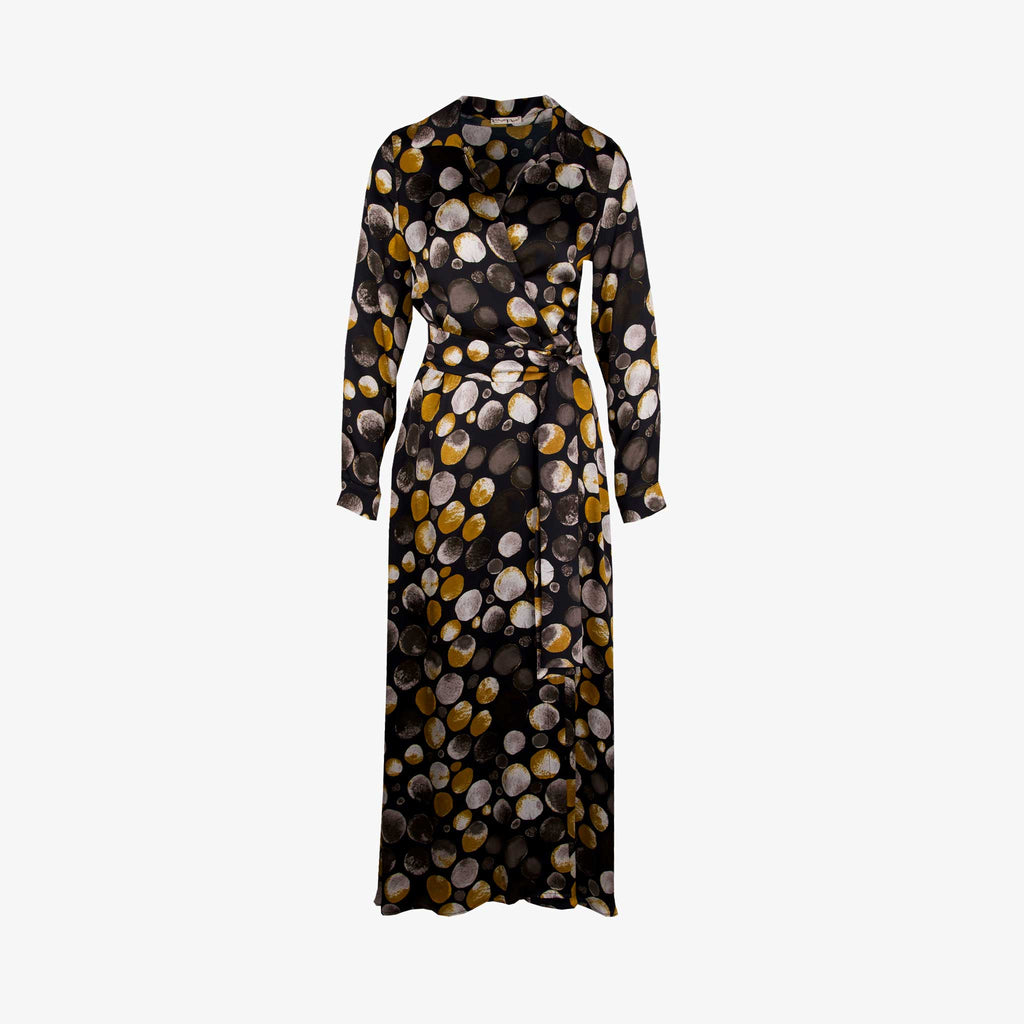 ControFigura Wickelkleid lang | schwarz