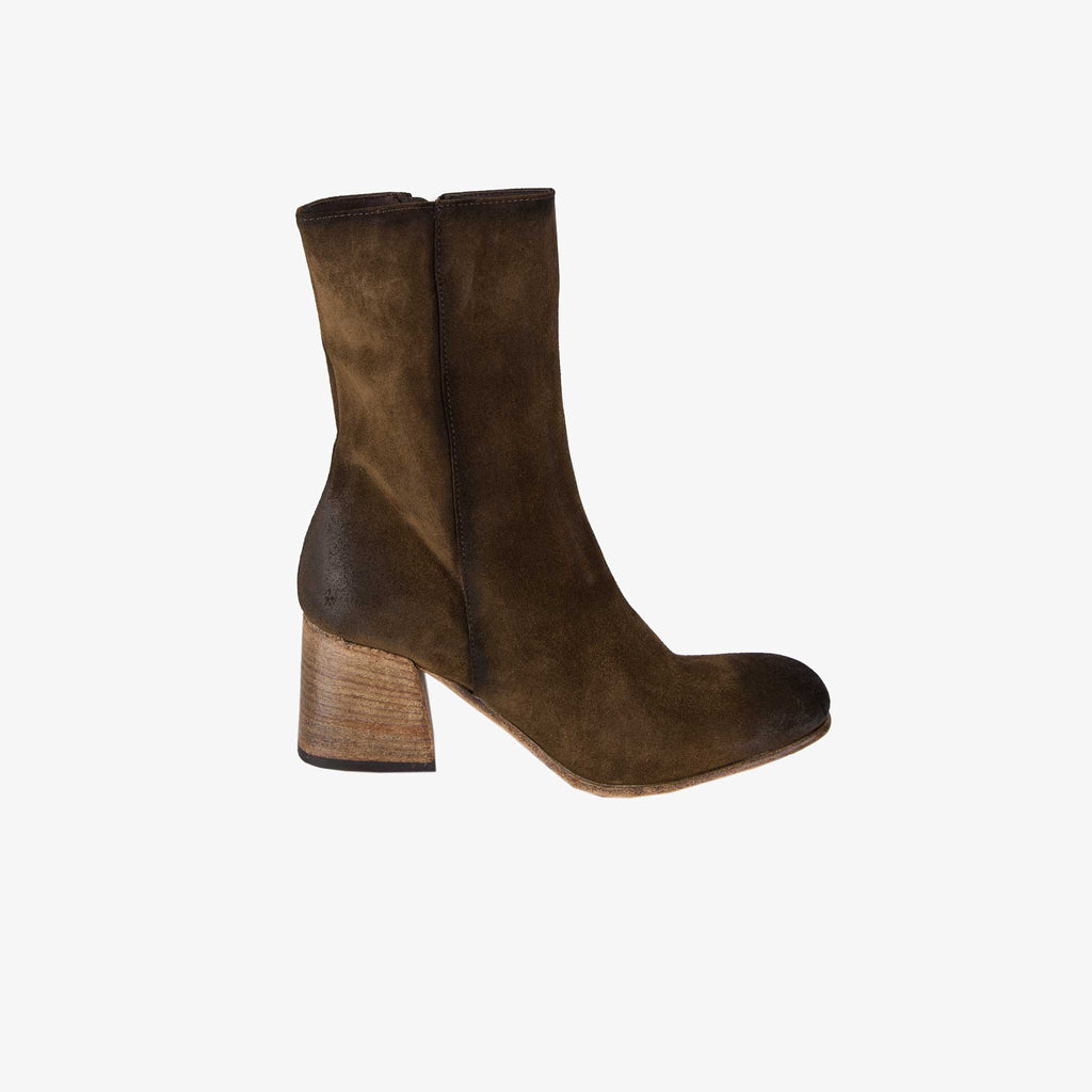 Crispiniano Stiefelette Feminin | oliv