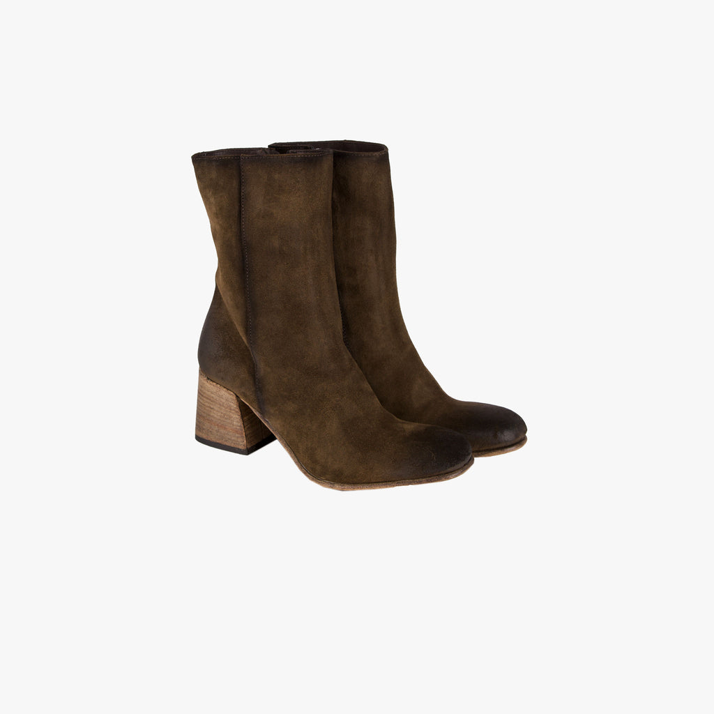 Crispiniano Stiefelette Feminin | oliv