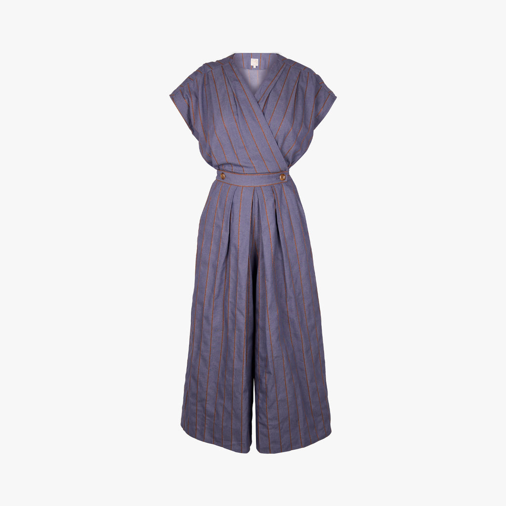 Des Petits Hauts Jumpsuit Goldstripe | blau
