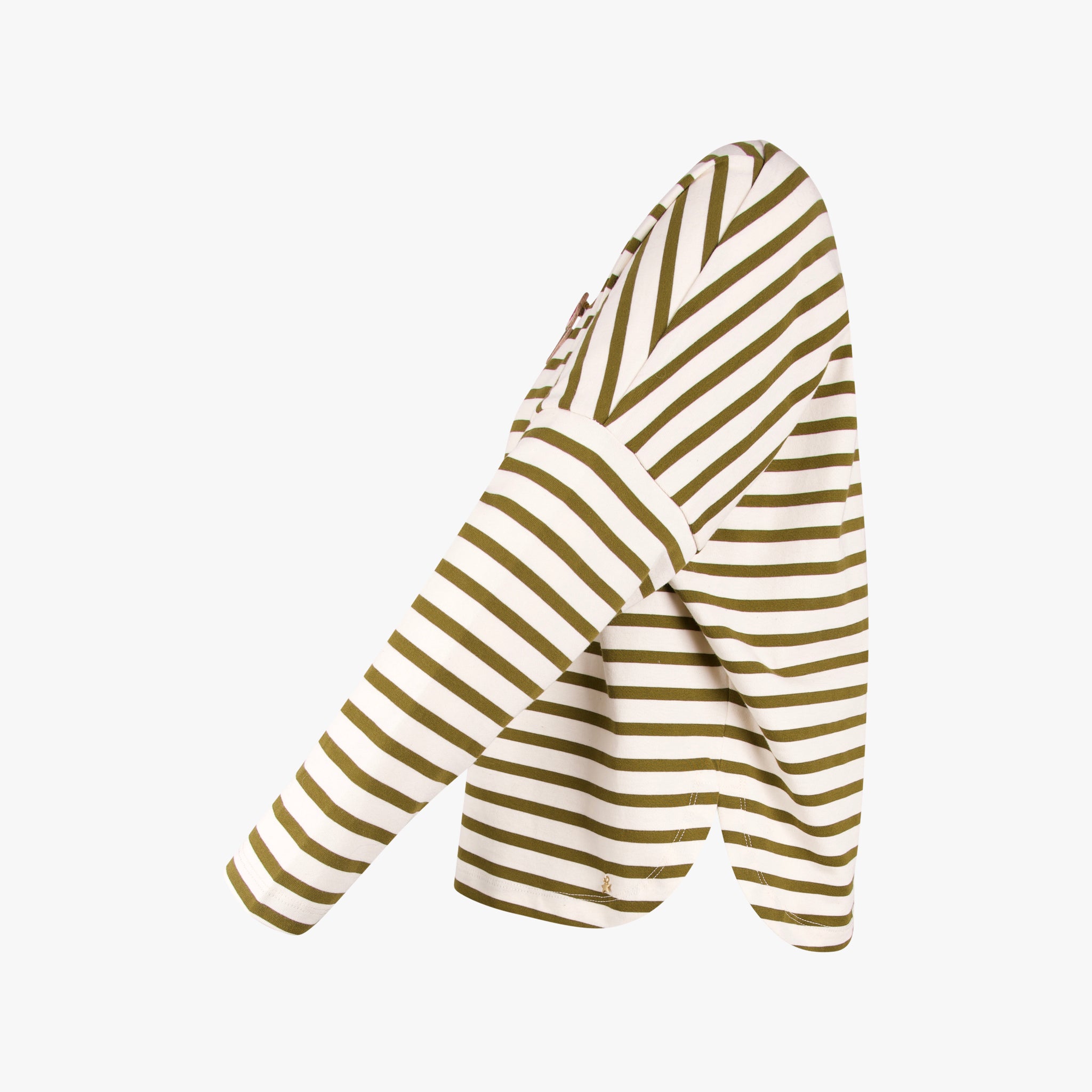 Des Petit Hauts RH-Shirt Ringel | oliv
