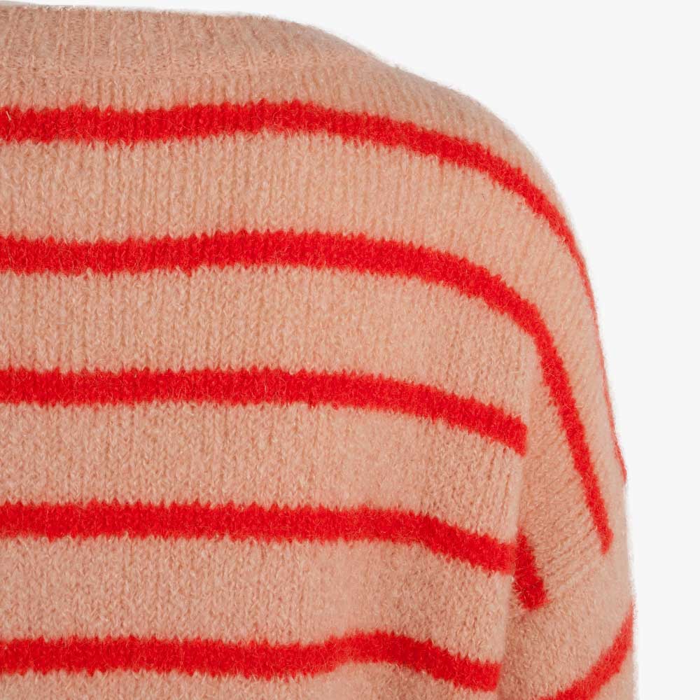 Ringel-Pulli flauschig | tomate