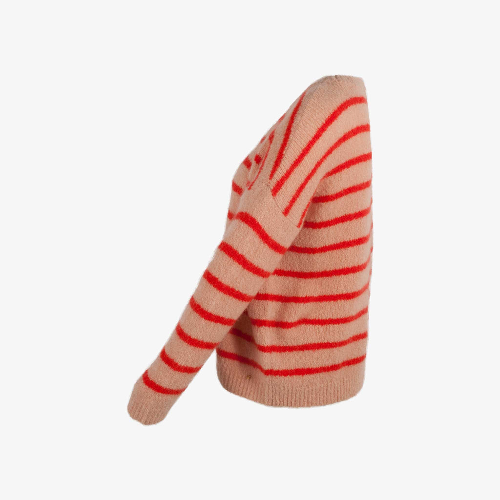 Ringel-Pulli flauschig | tomate
