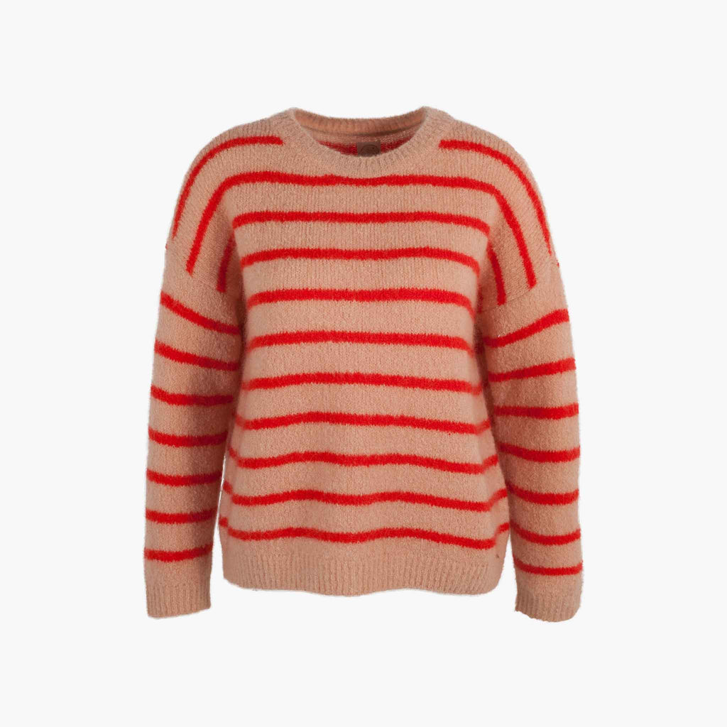 Ringel-Pulli flauschig | tomate