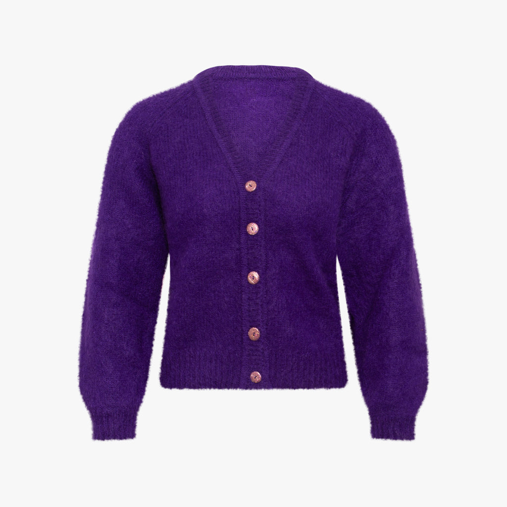 Cardigan kurz | violett