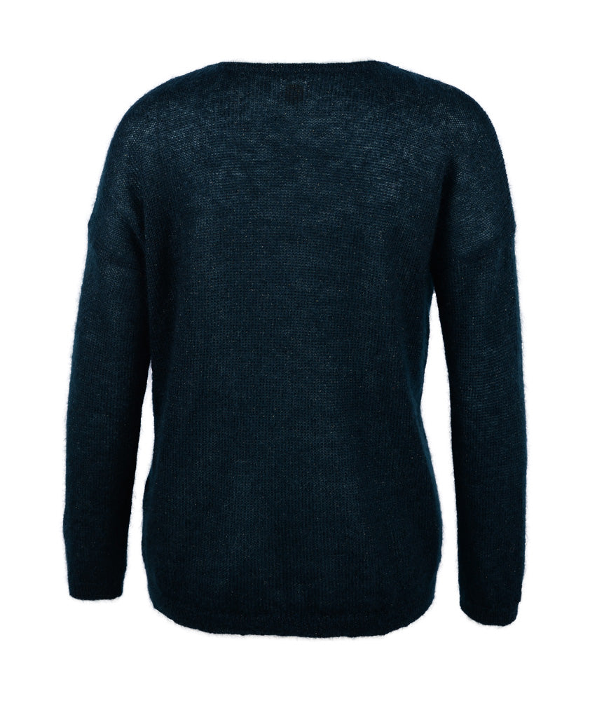 Pulli Lurex Transparent | dunkelgrün