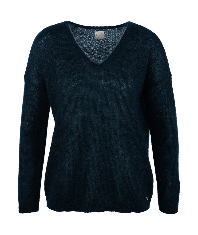 Pulli Lurex Transparent | dunkelgrün