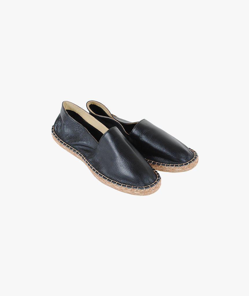Espandrille Glattleder | schwarz