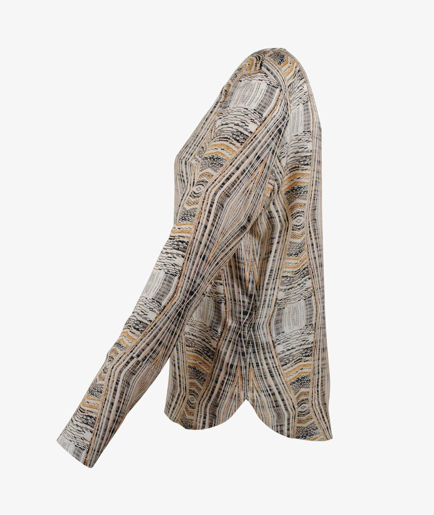 Bluse Afrikaprint Minda | braun
