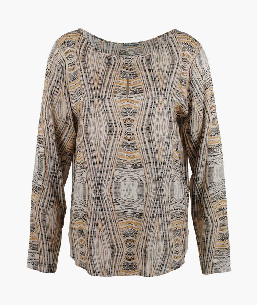 Bluse Afrikaprint Minda | braun