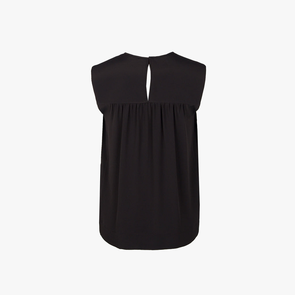 Drykorn Blusenshirt Seidenmix | schwarz