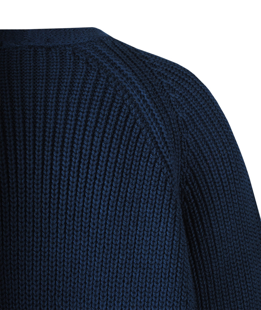 Cardigan Grobstrick | dunkelblau