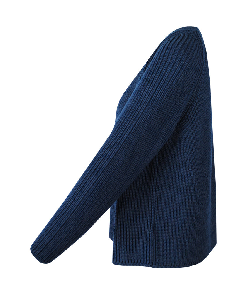 Cardigan Grobstrick | dunkelblau