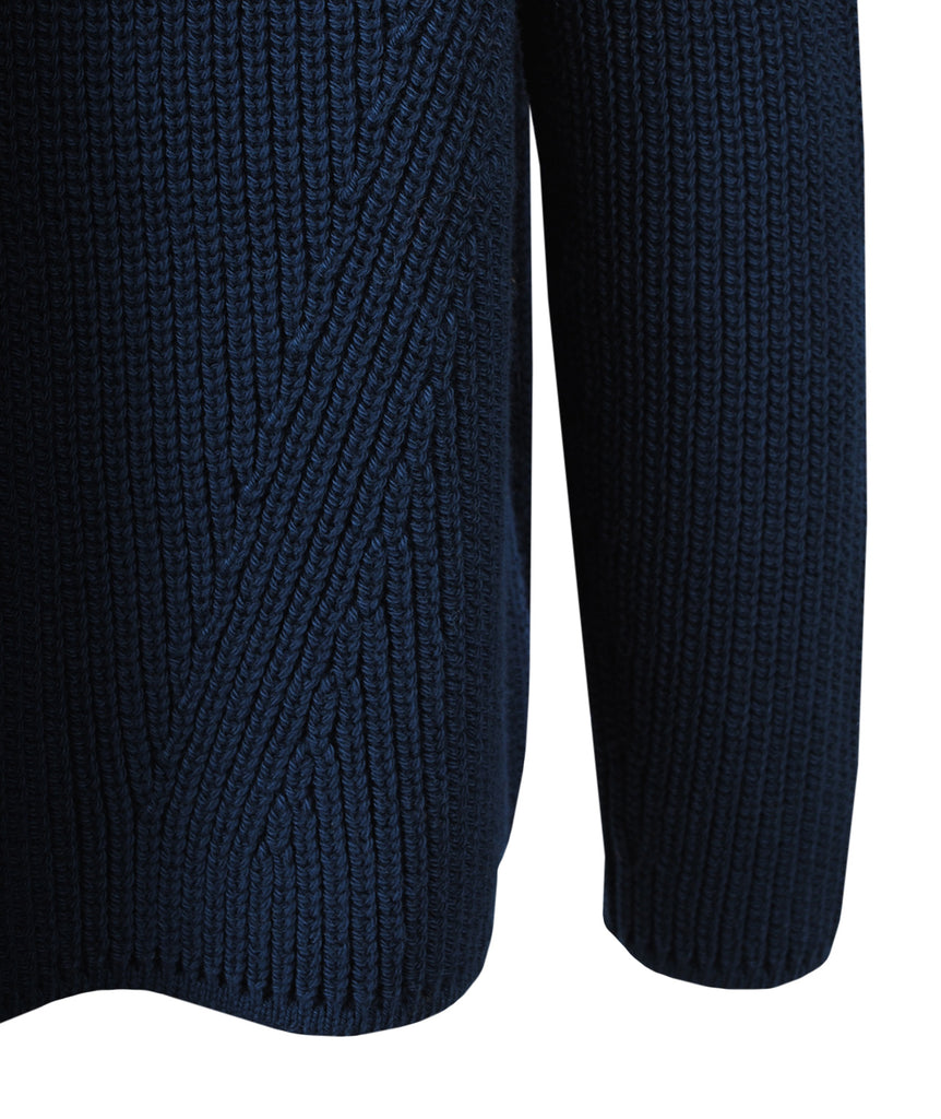 Cardigan Grobstrick | dunkelblau