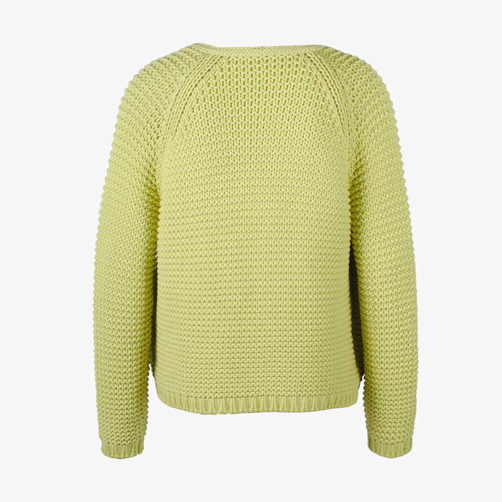 Cardigan Grobstrick | gelb