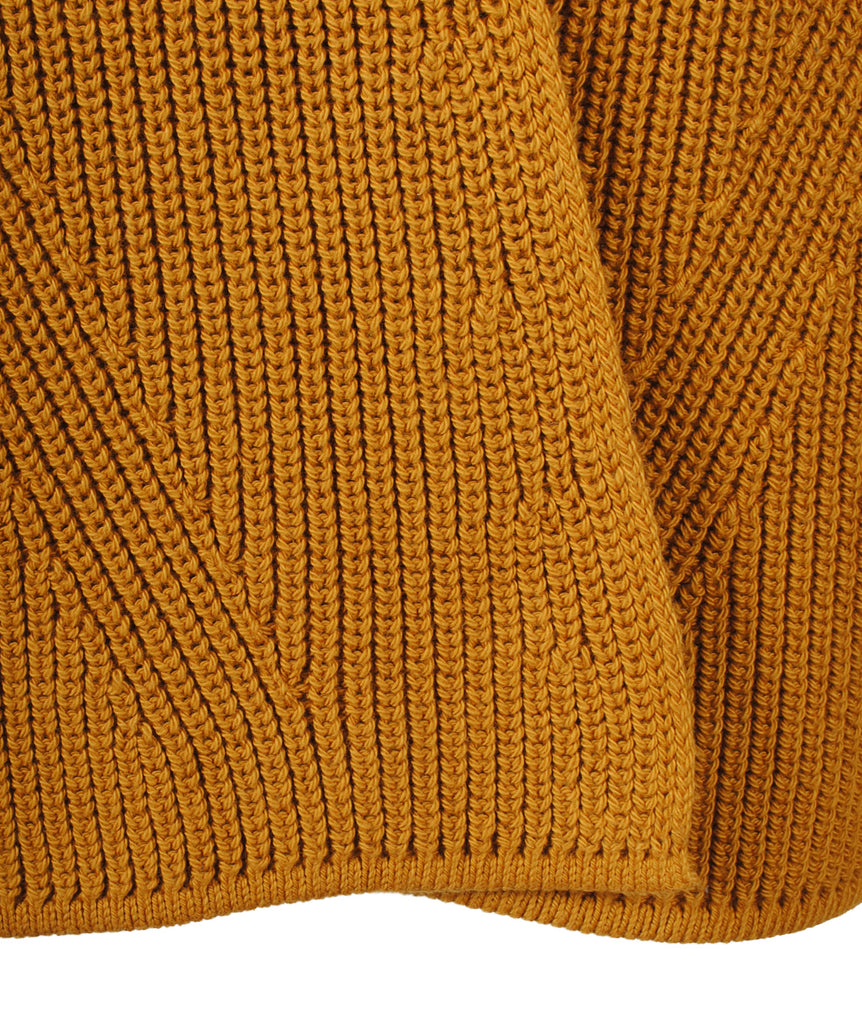 Cardigan Grobstrick | senf