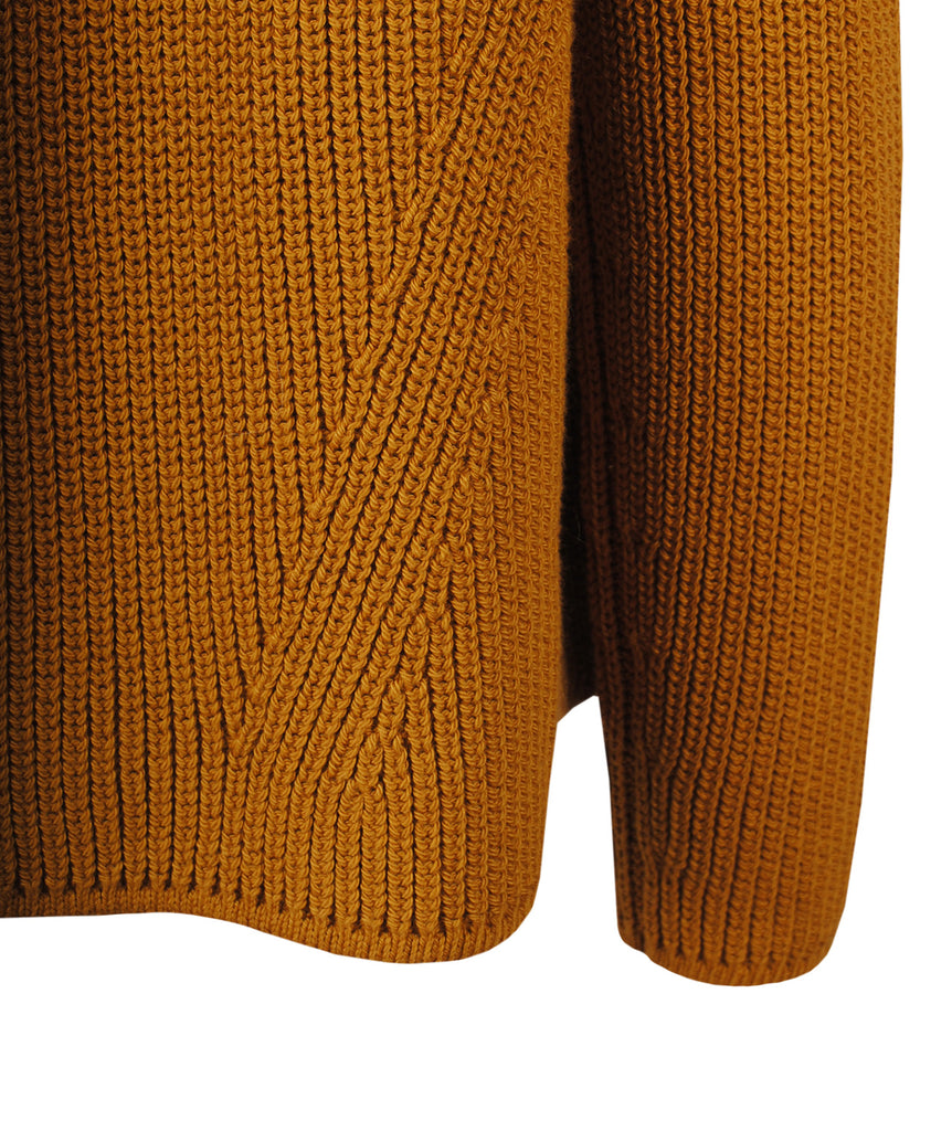Cardigan Grobstrick | senf