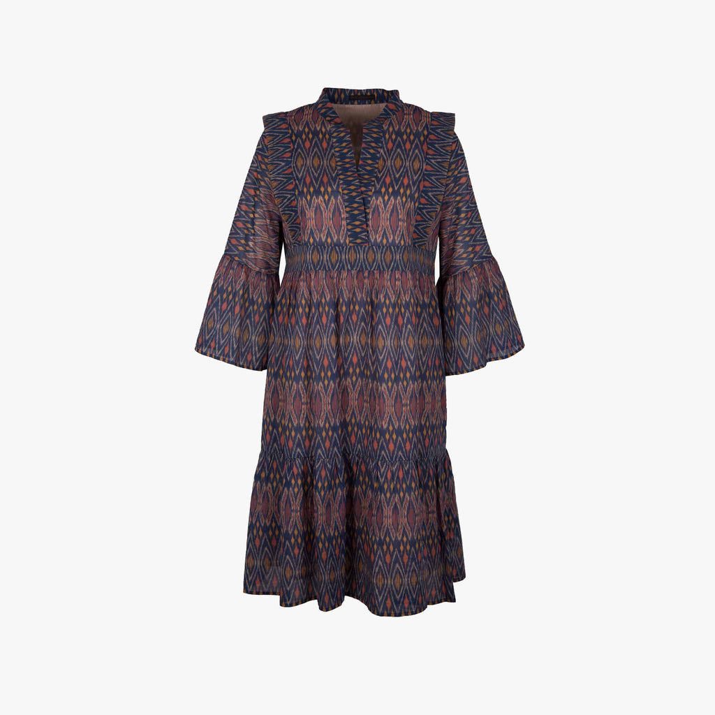 Drykorn Kleid Ikatprint | multicolor