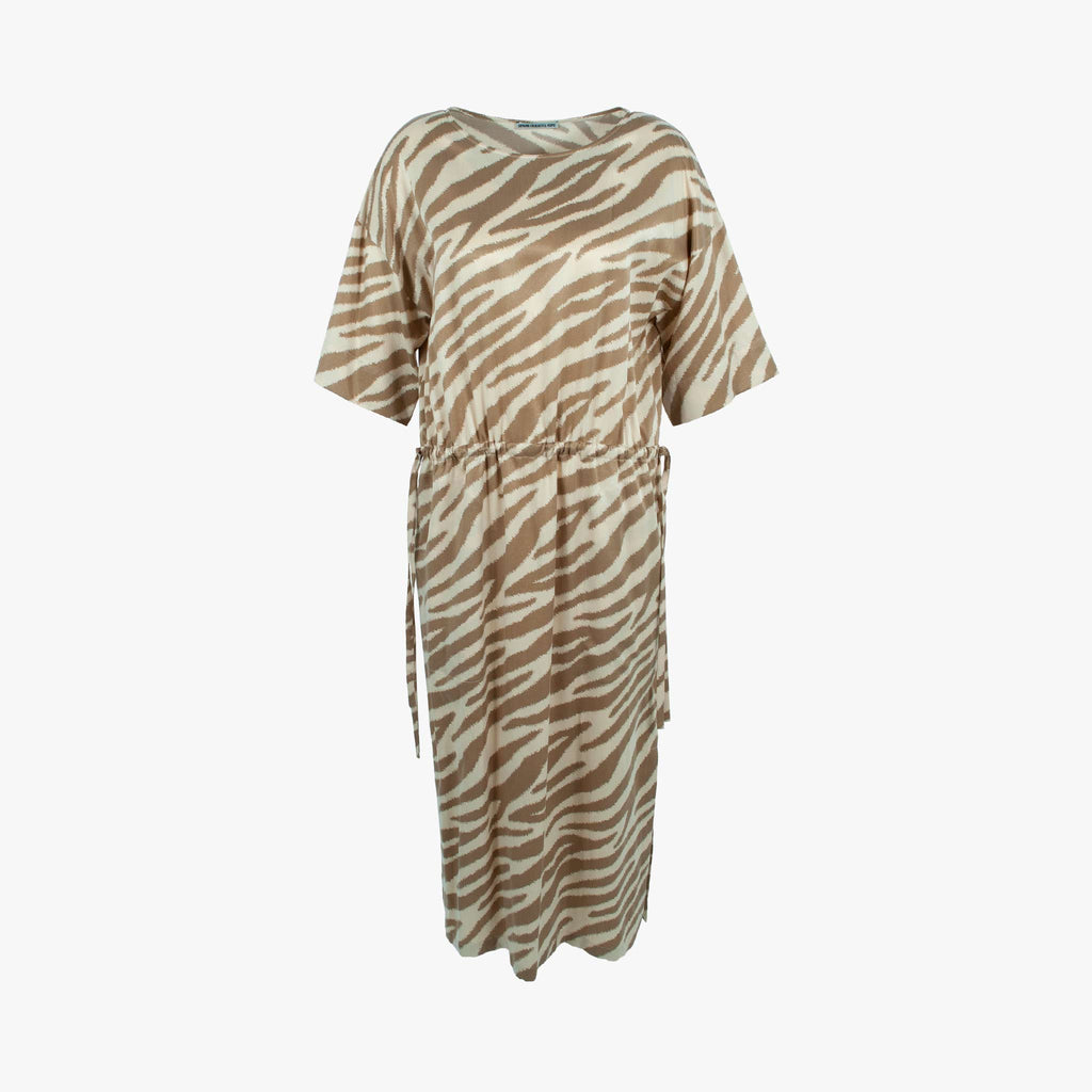Kleid Tigerprint | beige