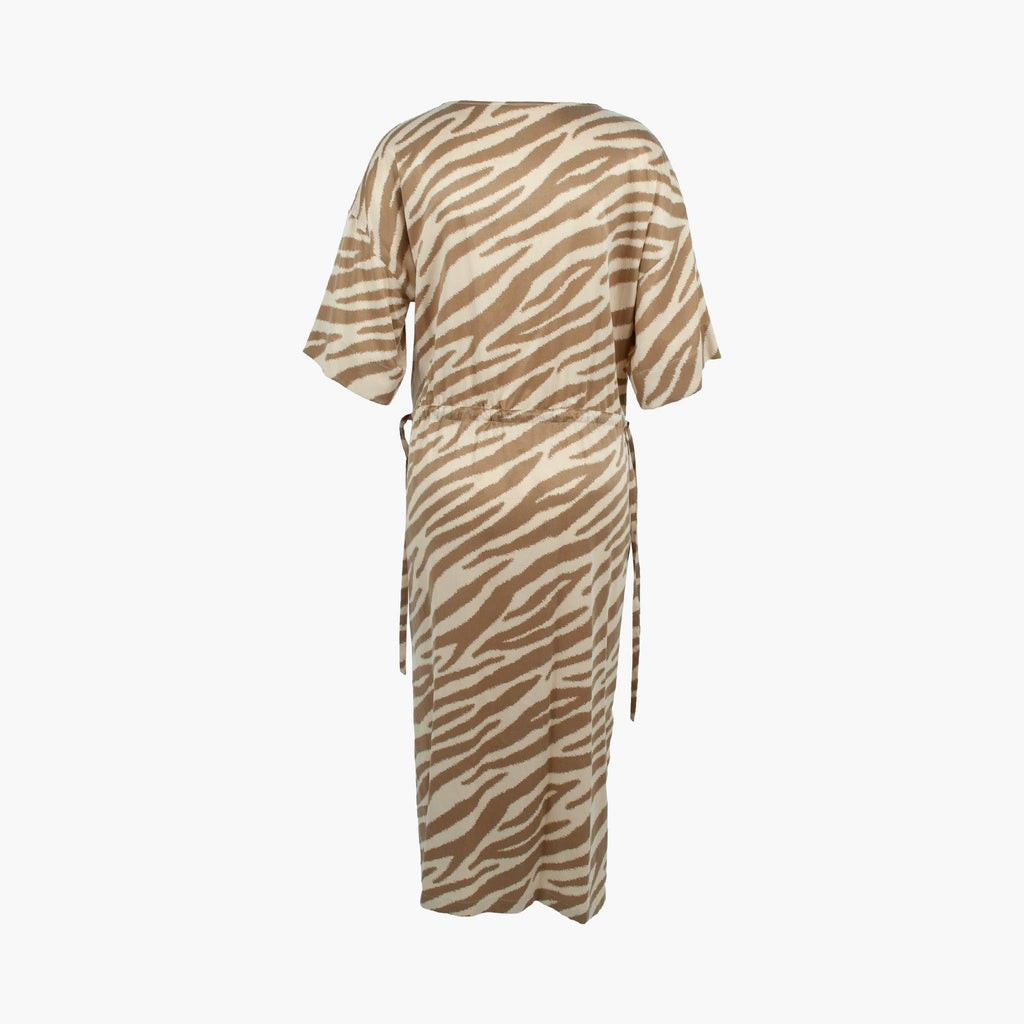 Kleid Tigerprint | beige