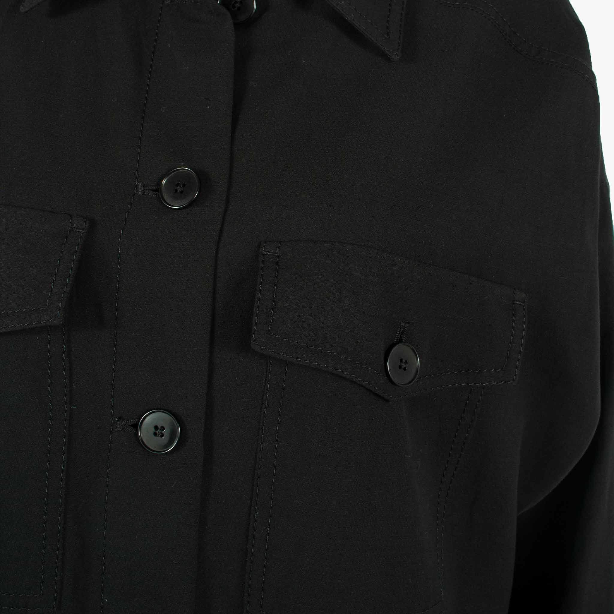 Mantelkleid Timbi, Detail Tasche | schwarz