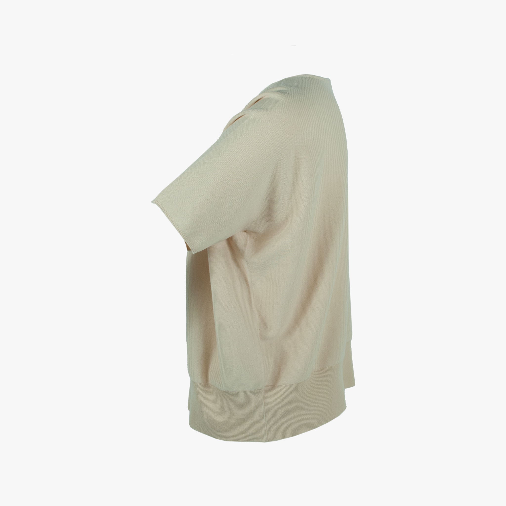 RH-Pulli Cottoncrepe, Seitenansicht | creme