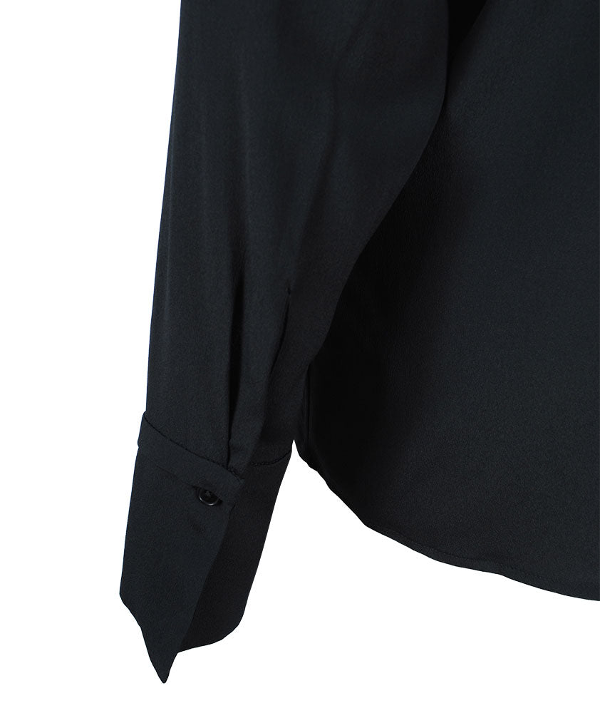 Schluppenbluse Suzie | schwarz