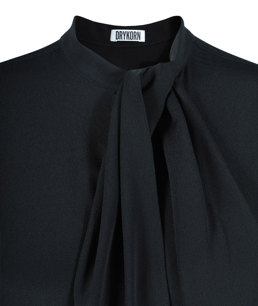 Schluppenbluse Suzie | schwarz
